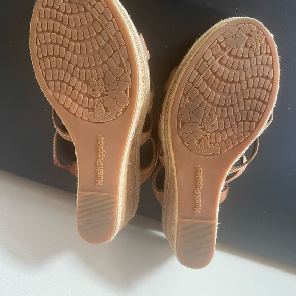 Hush puppies brown strappy wedges - Picture 6 of 10